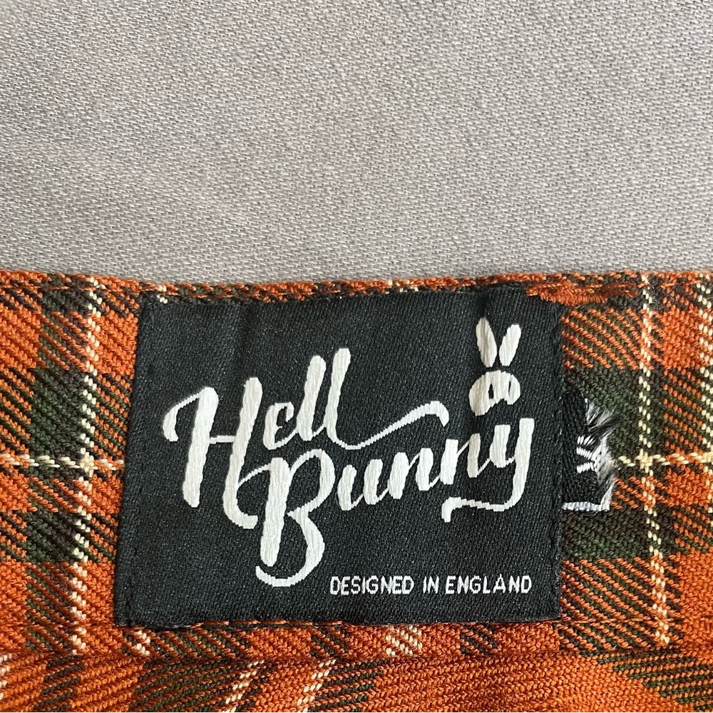 EUC Hell Bunny Tawny Tartan Skirt - Picture 6 of 8